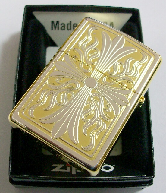 画像: ☆豪華！クロス　両面 十字架デザイン！シルバー＆ゴールド　ZIPPO！新品