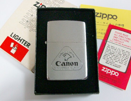 ☆Canon！１９８２年 キャノンカメラ オリジナル ＃２００ ZIPPO！新品