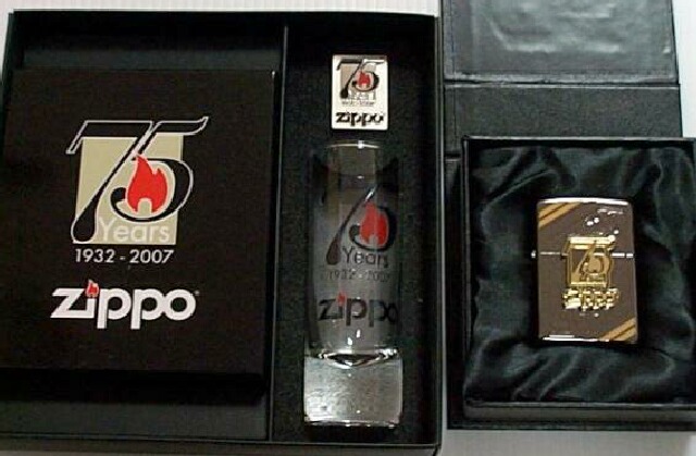☆７５周年記念 限定５００個 ZIPPO＆グラス＆ピンズ！豪華