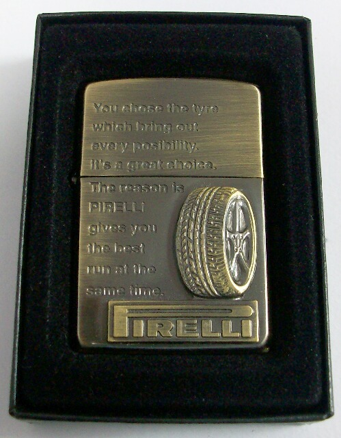 画像: ★PIRELLI！ピレリタイヤ １９９６年 真鍮古美 ZIPPO！新品