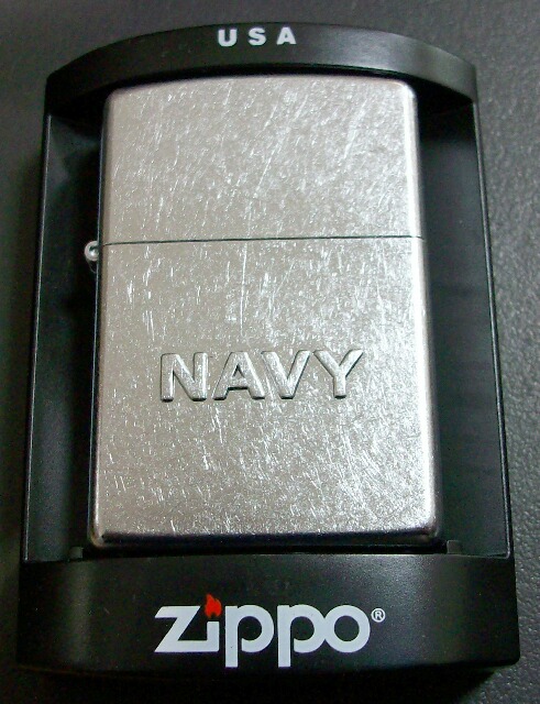 画像1: ★米軍！NAVY 海軍 STAMP ２００６年 ストリートクローム ZIPPO！新品