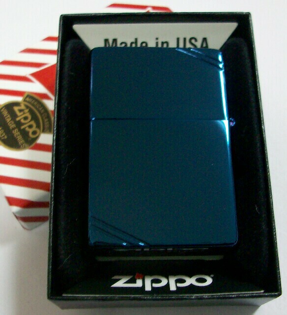 画像: ★１９３７モデル  ブルーチタン！BLUE TITANIUM COATING ２０１０ZIPPO！新品