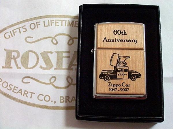 画像: ☆ROSEART ジッポーカー ６０周年 限定１０個 Wood ２００７年 ZIPPO！新品