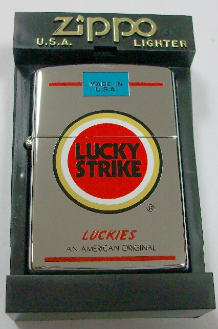 ☆LUCKY STRIKE！ラッキー・ストライク 煙草柄 １９９７年 ZIPPO！新品 