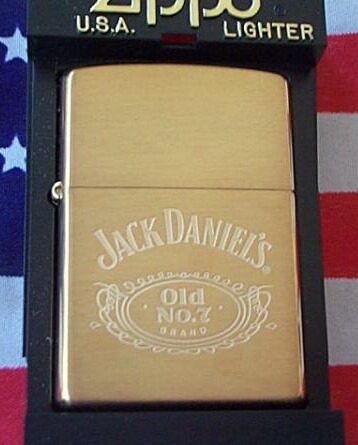 画像1: ☆JACK DANIEL'S！ジャックダニエル ２００２年９月 Solid Brass Zppo！新品