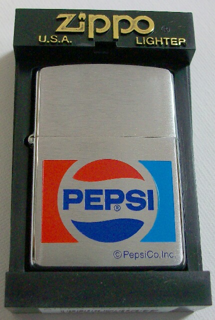 ペプシ コーラ １９７１年 ロゴマーク Pepsi Cola ２００２年 Zippo 新品 ジッポーパーク Zippopark