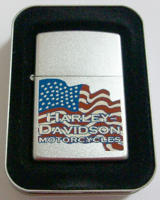 画像1: ☆HARLEY-DAVIDSON！本場 ＵＳＡ サテンクローム ＺＩＰＰＯ！新品Ｎ