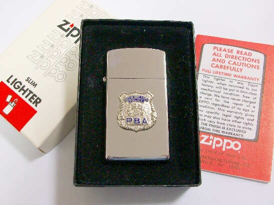 画像: ★１９７９年 VINTAGE SLIM 二ューヨーク市警察 スリム ZIPPO！未使用品