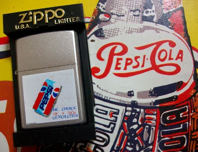 画像: ペプシ・コーラ！PEPSI-COLA ２００１年 USA限定 ZIPPO！新品B