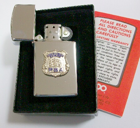 画像: ★１９７９年 VINTAGE SLIM 二ューヨーク市警察 スリム ZIPPO！未使用品