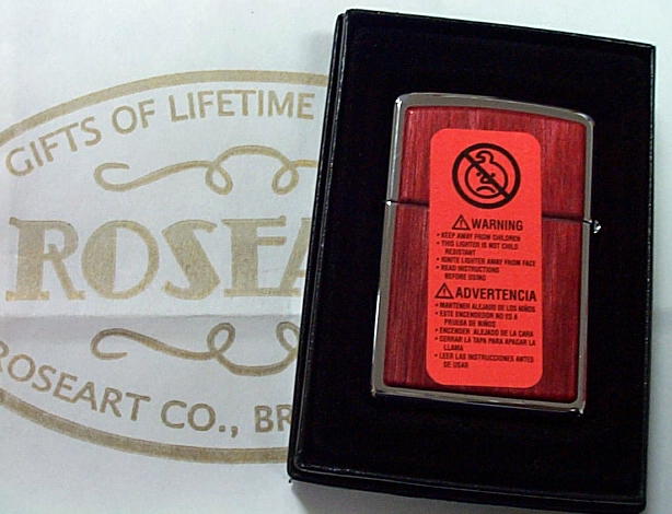 画像: ☆WINDY！ROSEART 限定２０個 両面 Wood スカーレット  ２００７年 ZIPPO！新品