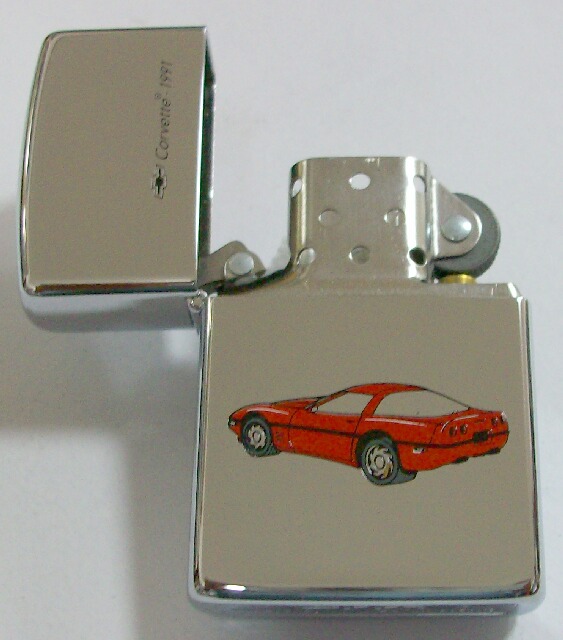 画像: ★シボレー・コルべット！Ｃｏｒｖｅｔｔｅ １９９１！１９９３年発売 ZIPPO！未使用品