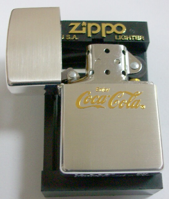 画像: コカ・コーラ！Coca-Cola ２０００年 ゴールドロゴ 銀加工 ZIPPO！新品