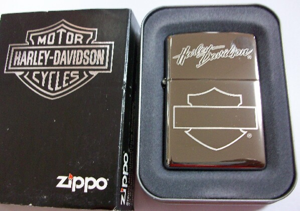 画像: ☆HARLEY-DAVIDSON！本場 ＵＳＡ ブラックアイス ＺＩＰＰＯ！新品Ｄ