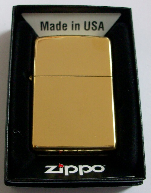 画像1: ☆真鍮無垢ケース！＃２５４B High Polish Solid Brass 鏡面 Zippo！新品